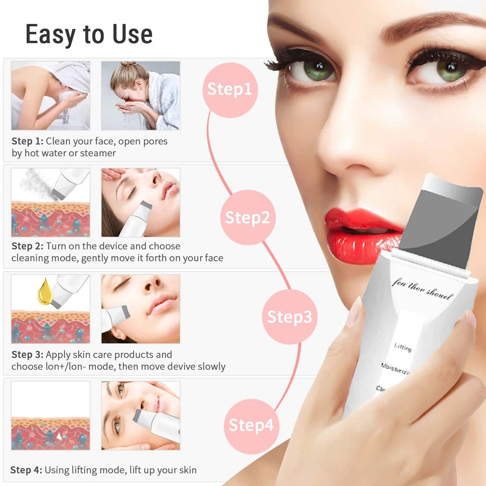 Ultrasonic Glow Skin Scrubber